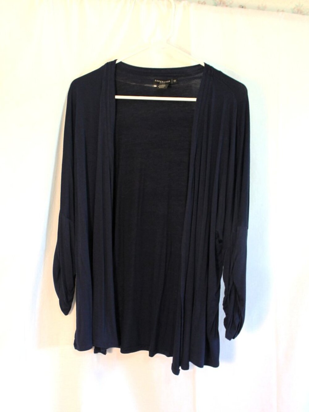 Esperanza Woman Open Cardigan Navy Blue 1X
